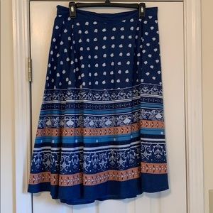 Printed Midi-skirt